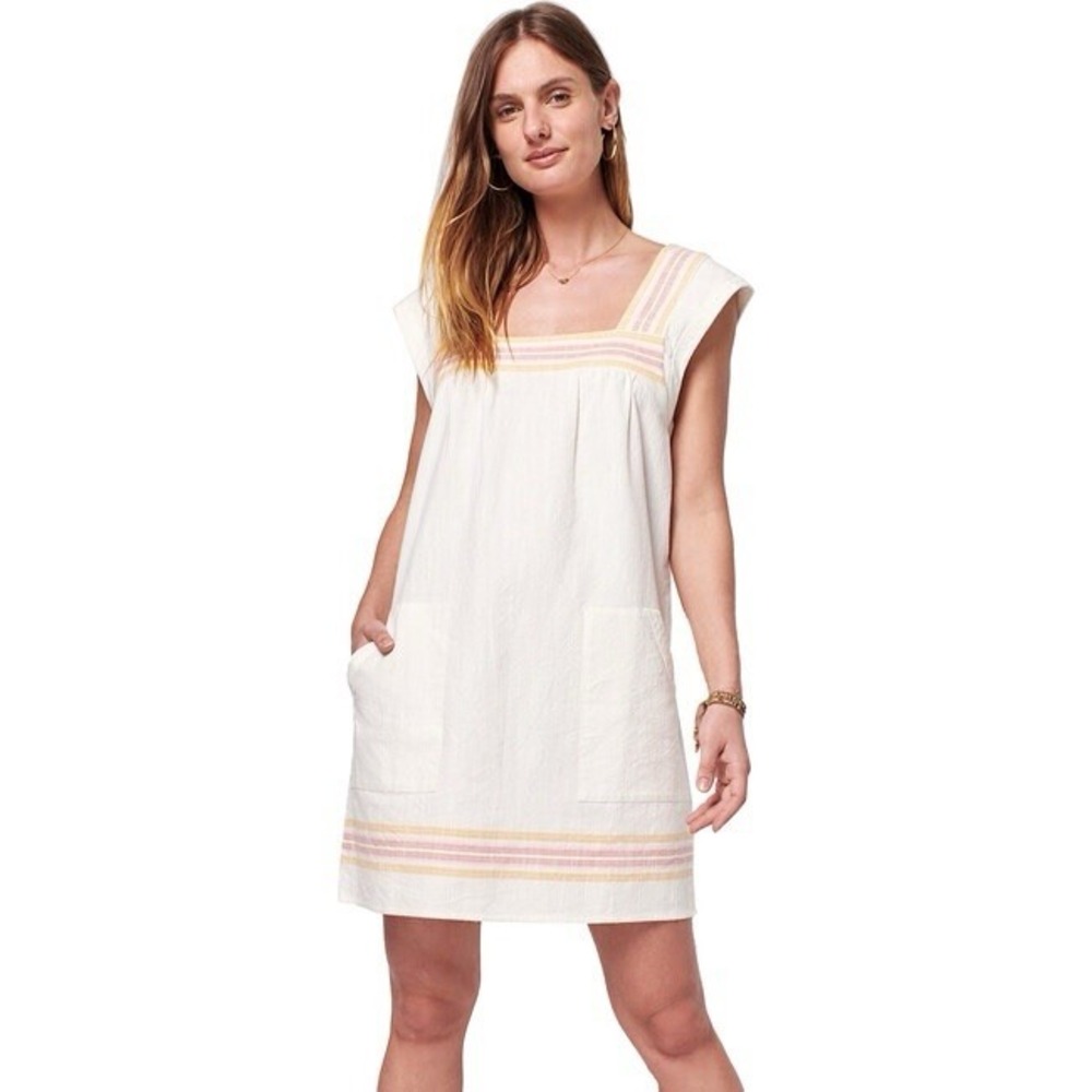 Faherty Hailee Apres Soleil Stripe Dress  Size S $148